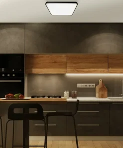 Czarno-biały plafon ze zintegrowanym LED-em ML7937 z serii FABIO | Kaja Oświetle*Sklep Kaja Store
