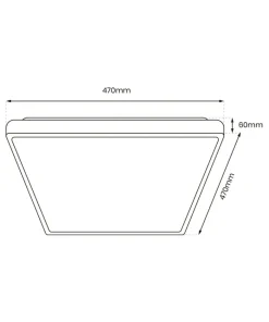 Czarno-biały plafon ze zintegrowanym LED-em ML7937 z serii FABIO | Kaja Oświetle*Sklep Kaja Store