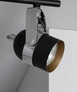 Outlet Sklep Kaja Czarno-srebrne reflektory do salonu ABR-RRH-C-3XGU10 RETRO | Kaja