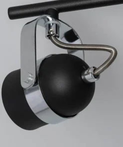 Outlet Sklep Kaja Czarno-srebrne reflektory do salonu ABR-RRH-C-3XGU10 RETRO | Kaja