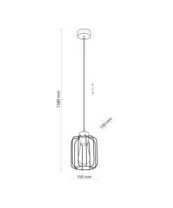 Outlet Sklep Kaja Czarno-złota, druciana lampa wisząca do jadalni TK 4714 GALAXY NEW