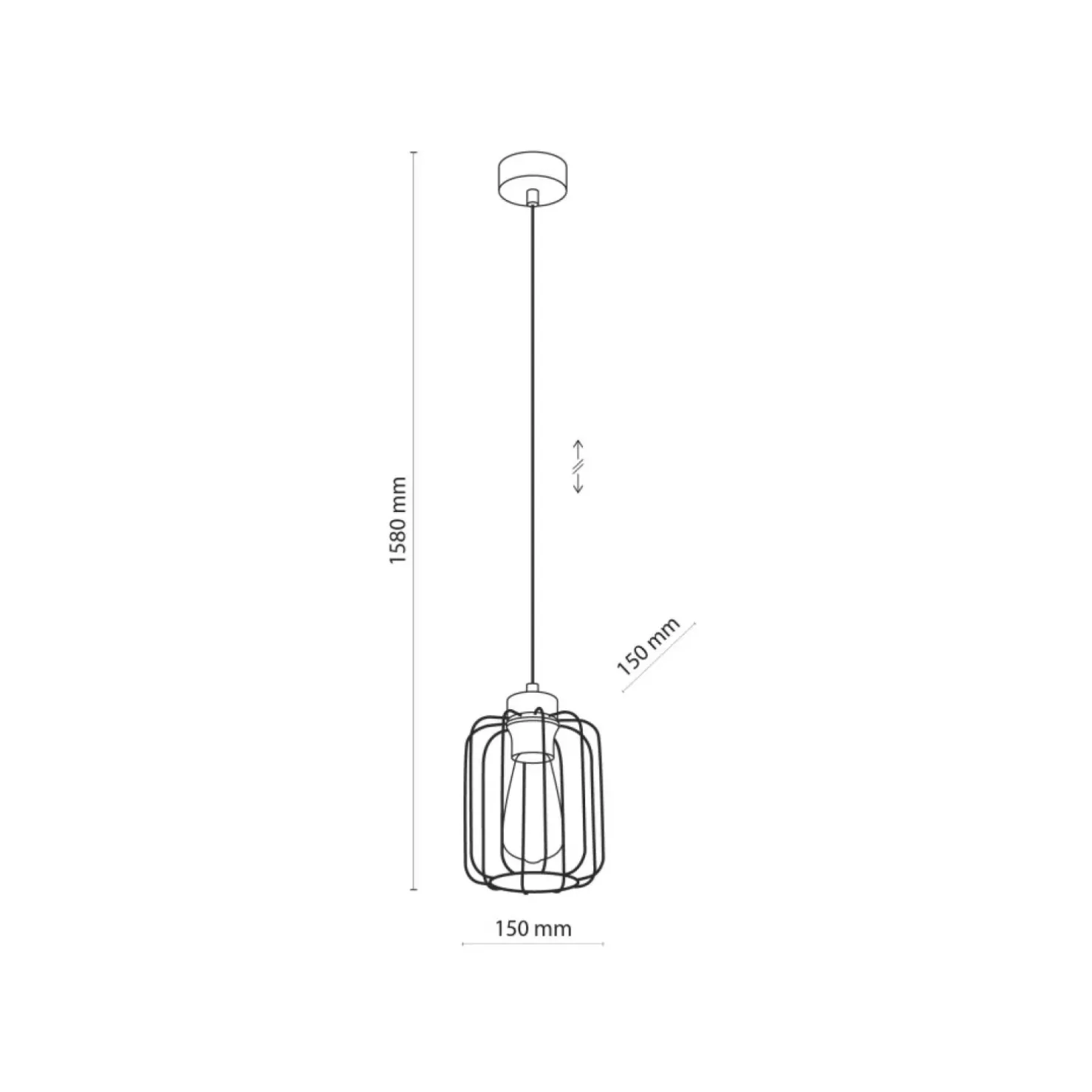 Outlet Sklep Kaja Czarno-złota, druciana lampa wisząca do jadalni TK 4714 GALAXY NEW