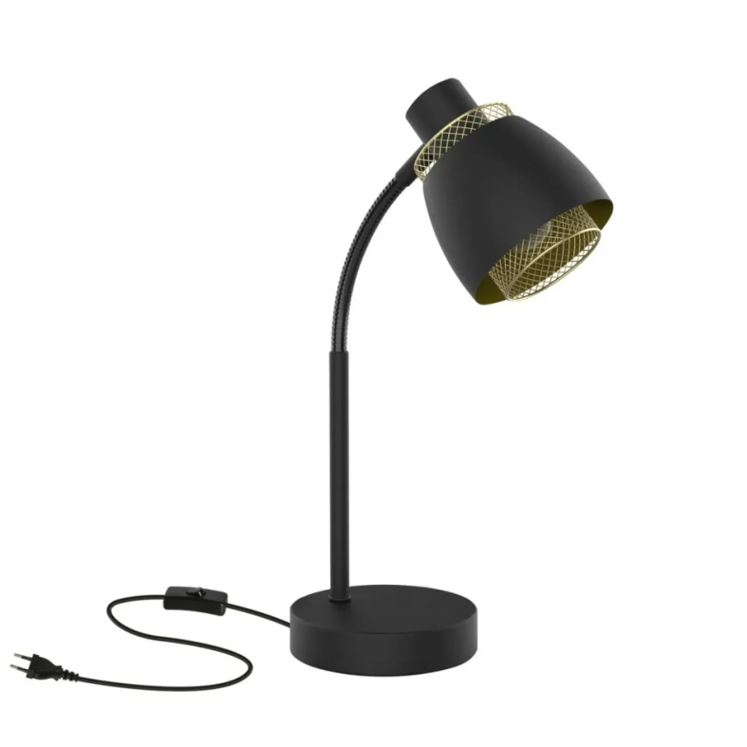 Czarno-złota, elegancka lampka biurkowa 41-13774 z serii ALEKSANDRIA*Sklep Kaja Best
