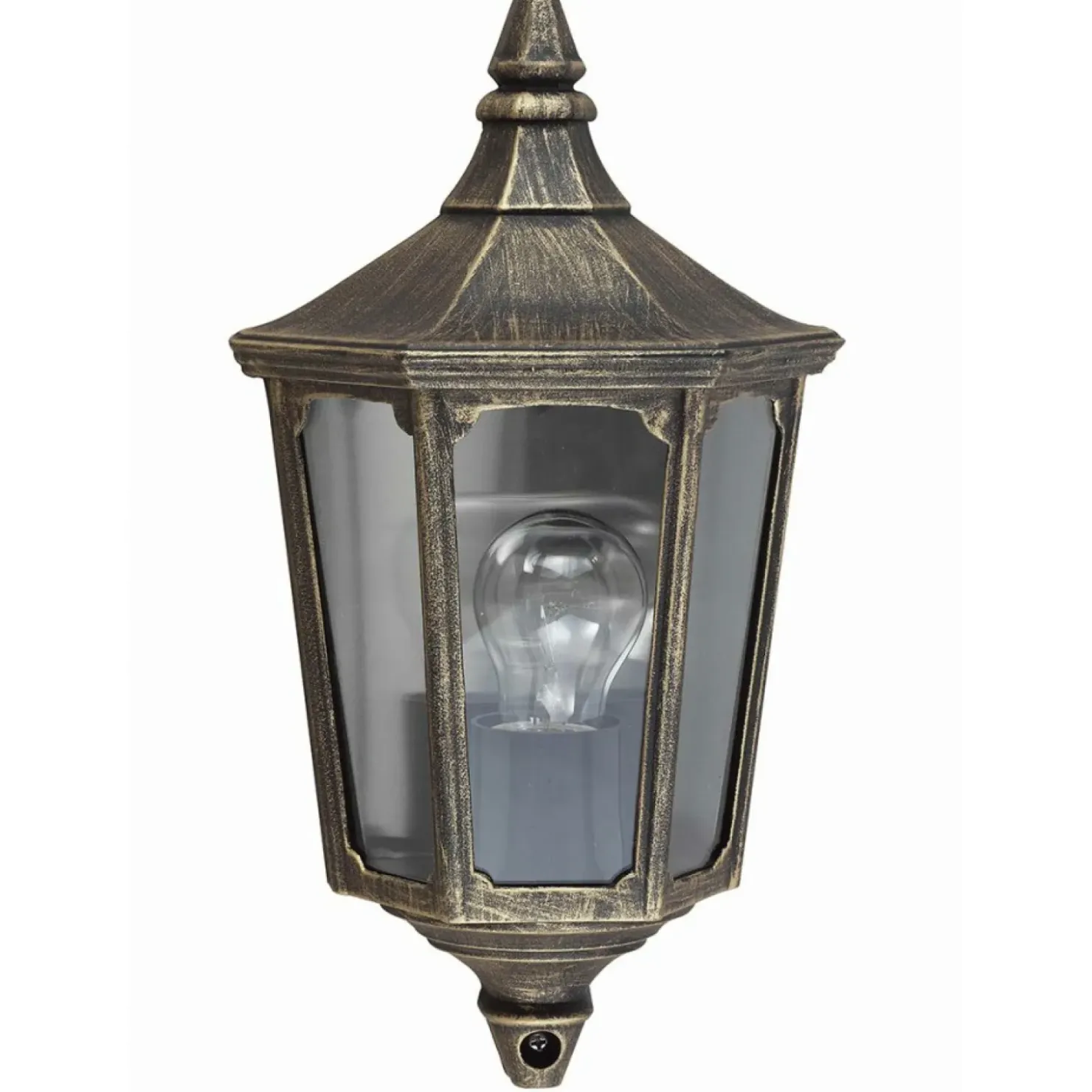 Czarno-złota lampa elewacyjna GZH-CKL7 z serii CRICKLADE*Sklep Kaja Fashion