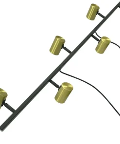 Cheap Sklep Kaja Czarno-złota lampa nad wyspę kuchenną LP-731/6L GD SNOW | Kaja