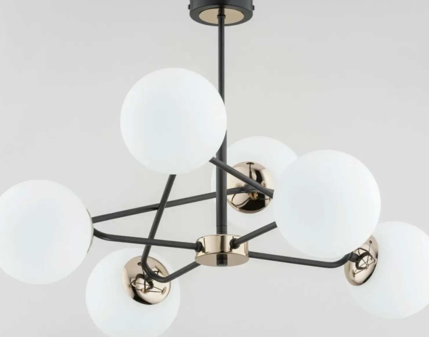 Outlet Sklep Kaja Czarno-złota lampa sufitowa o nietypowym designie AL 63099 | Kaja
