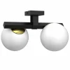 Czarno-złota lampa sufitowa z białymi kulami LX 4628 IDRIS | Kaja*Sklep Kaja Sale