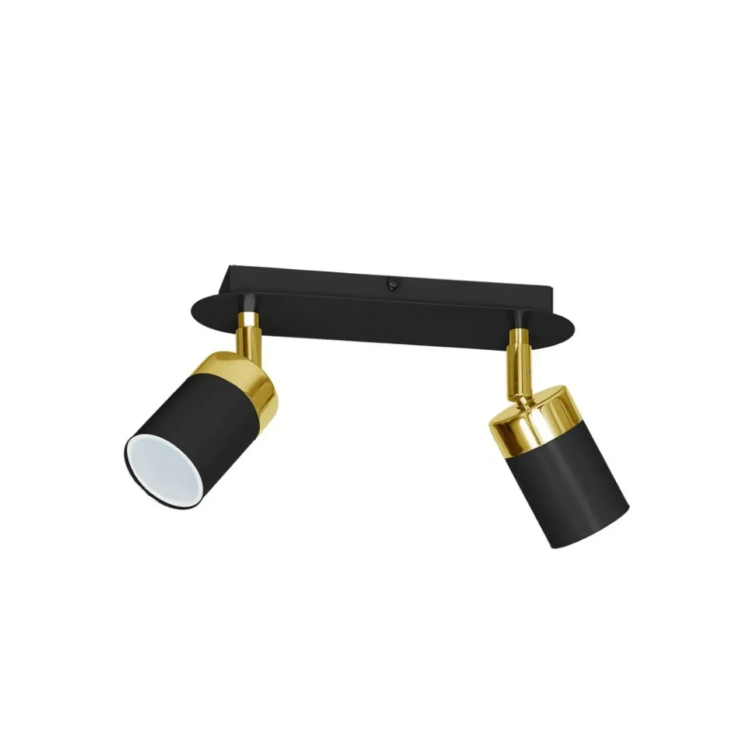 Clearance Sklep Kaja Czarno-złota lampa sufitowa w stylu technicznym MLP6124 JOKER | Kaja