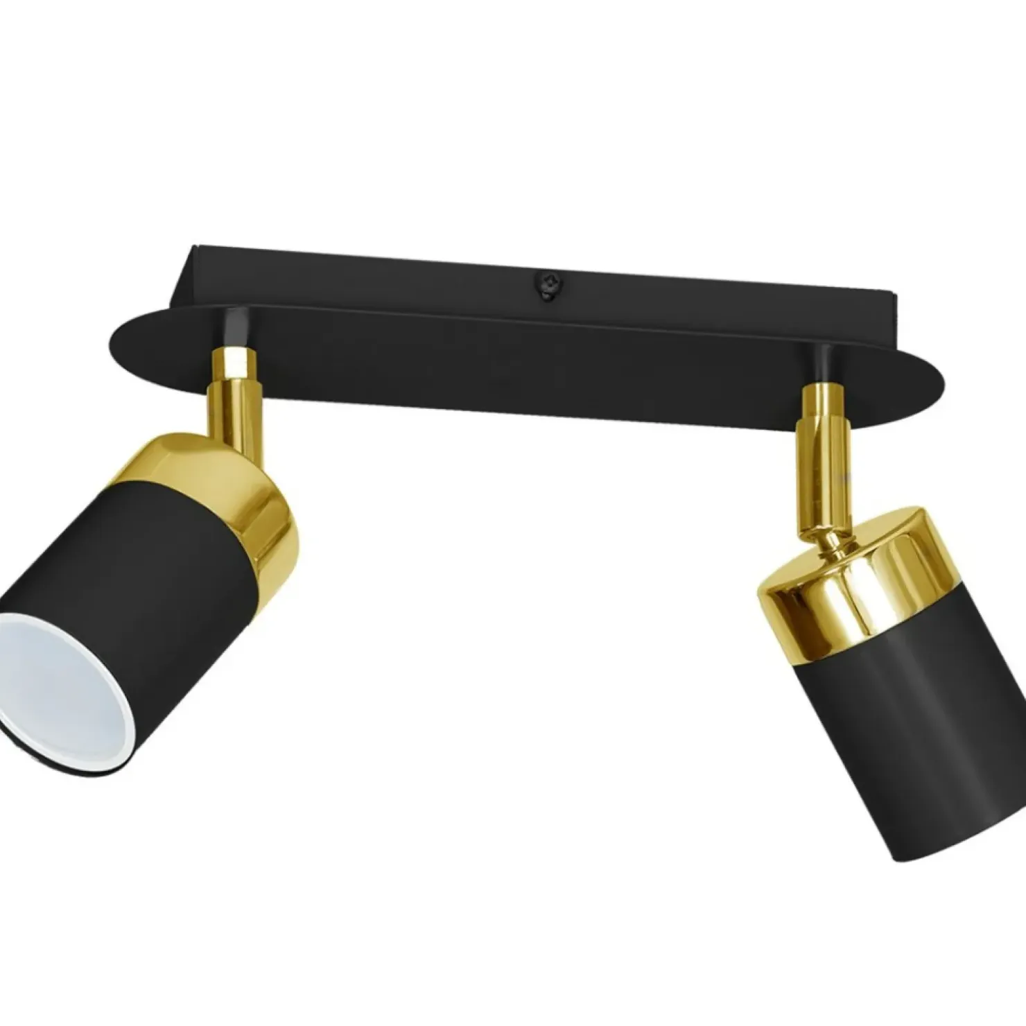 Clearance Sklep Kaja Czarno-złota lampa sufitowa w stylu technicznym MLP6124 JOKER | Kaja