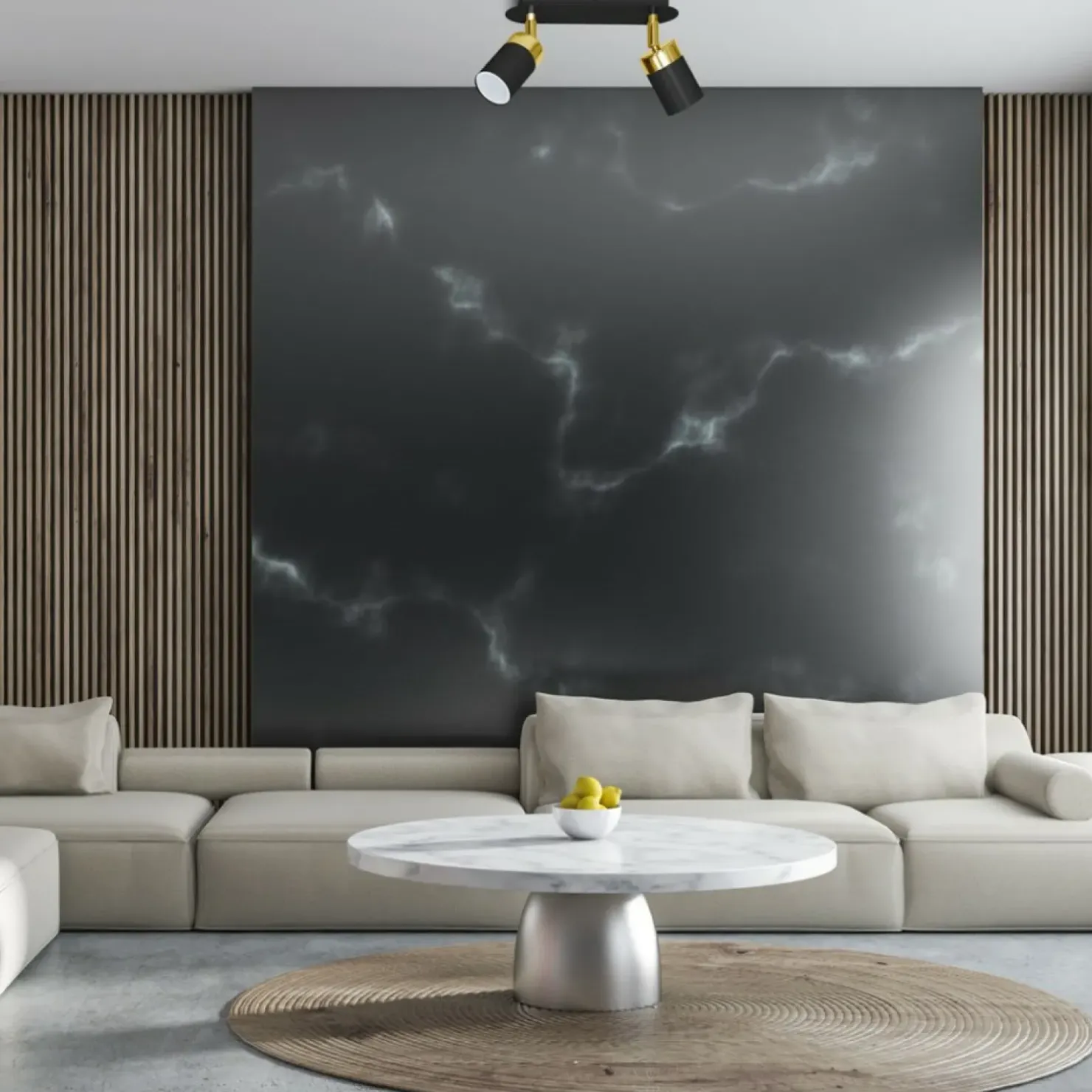 Clearance Sklep Kaja Czarno-złota lampa sufitowa w stylu technicznym MLP6124 JOKER | Kaja