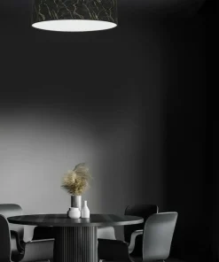 Czarno-złota lampa sufitowa, ozdobny plafon MLP7297 z serii SENSO | Kaja Oświetl*Sklep Kaja Cheap