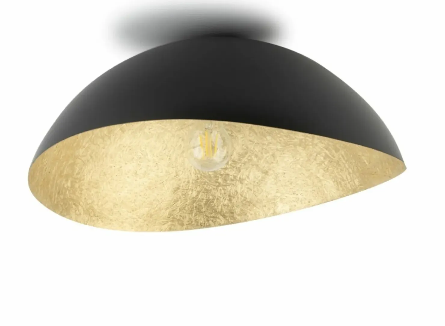Czarno-złota lampa sufitowa, duży gwint SIG 40597 z serii SOLARIS*Sklep Kaja Cheap