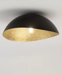 Czarno-złota lampa sufitowa, duży gwint SIG 40597 z serii SOLARIS*Sklep Kaja Cheap