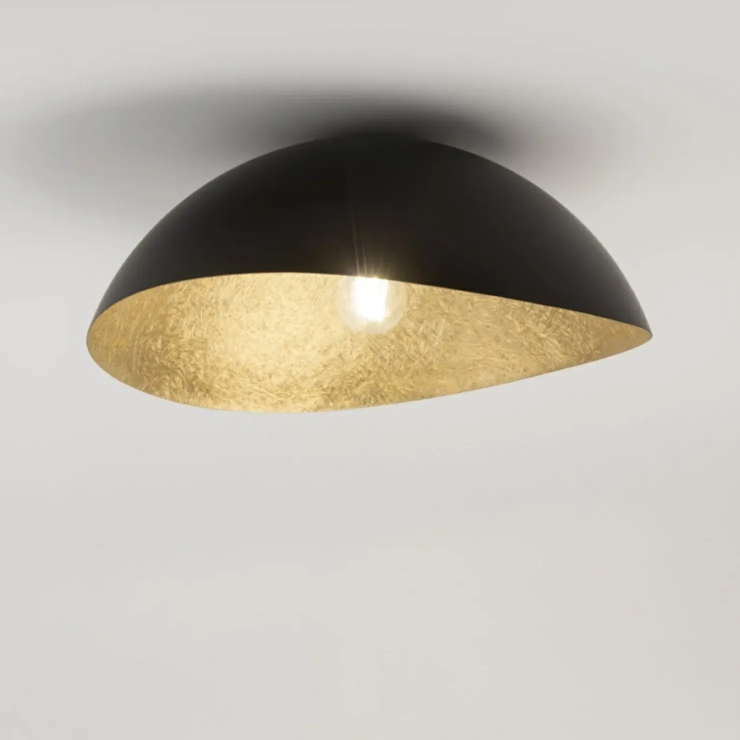 Czarno-złota lampa sufitowa, duży gwint SIG 40597 z serii SOLARIS*Sklep Kaja Cheap