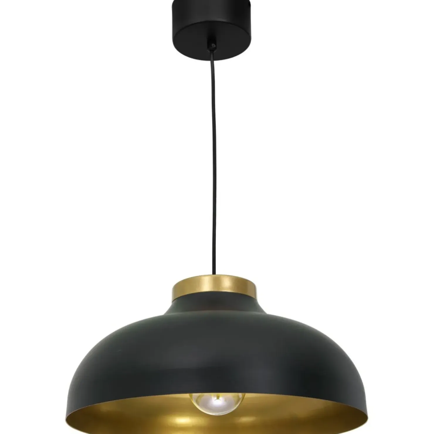 New Sklep Kaja Czarno-złota lampa wisząca, do każdego salonu LX 1733 z serii BASCA