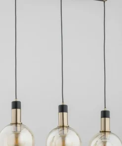 Cheap Sklep Kaja Czarno-złota lampa wisząca na 3 źródła światła AL 62163 | Kaja