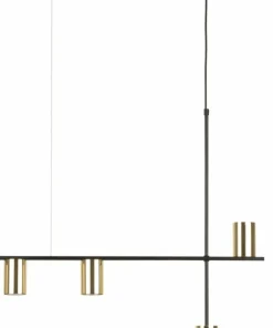New Sklep Kaja Czarno-złota lampa wisząca nad stolik kawowy SIG 33690 VENDO | Kaja
