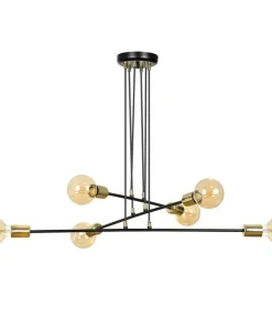 Hot Sklep Kaja Czarno-złota lampa wisząca w stylu industrialnym 785/6 | Kaja