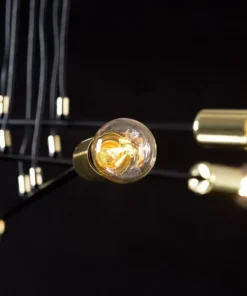 Hot Sklep Kaja Czarno-złota lampa wisząca w stylu industrialnym 785/6 | Kaja