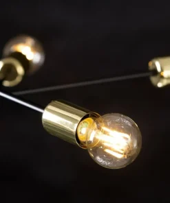 Hot Sklep Kaja Czarno-złota lampa wisząca w stylu industrialnym 785/6 | Kaja
