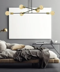 Hot Sklep Kaja Czarno-złota lampa wisząca w stylu industrialnym 785/6 | Kaja