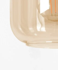 Best Sklep Kaja Czarno-złota lampa wisząca z dwoma kloszami K-5266 z serii DOKA | Kaja