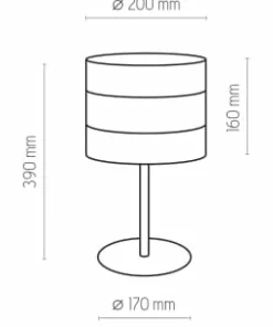 Czarno-złota lampka do sypialni TK 5054 TAGO BLACK | Kaja Oświetlenie*Sklep Kaja Sale