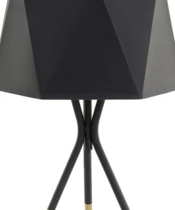 Czarno-złota lampka na szafkę nocną TK 5157 IVO | Kaja Oświetlenie*Sklep Kaja Sale