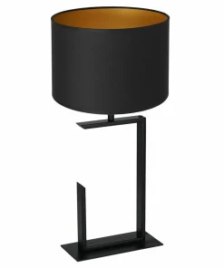 Czarno-złota lampka nocna, z dużym gwintem LX 3417 z serii TABLE LAMPS*Sklep Kaja Cheap