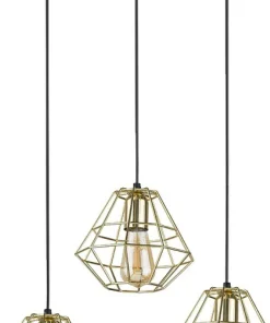 New Sklep Kaja Czarno-złota listwa wisząca, nad stół TK 4111 z serii DIAMOND GOLD