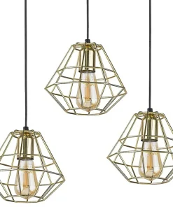 New Sklep Kaja Czarno-złota listwa wisząca, nad stół TK 4111 z serii DIAMOND GOLD