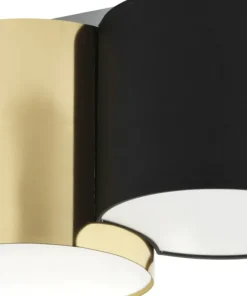 Online Sklep Kaja Czarno-złoty plafon do sypialni TK 3444 MONA GOLD | Kaja Oświetlenie