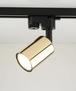 Czarno-złoty reflektor do szyny jednofazowej TK 4921 TRACER | Kaja*Sklep Kaja Outlet