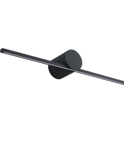 Czarny kinkiet do łazienki 40cm 6W LP-777/1W M BK z serii MODERN SLIM*Sklep Kaja Best