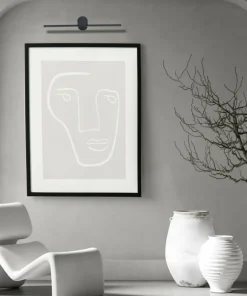 Czarny kinkiet do łazienki 40cm 6W LP-777/1W M BK z serii MODERN SLIM*Sklep Kaja Best