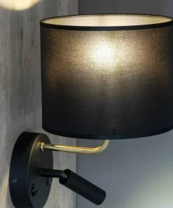 Czarny kinkiet z dwoma włącznikami TK 4234 RICHI | Kaja Oświetlenie*Sklep Kaja Flash Sale