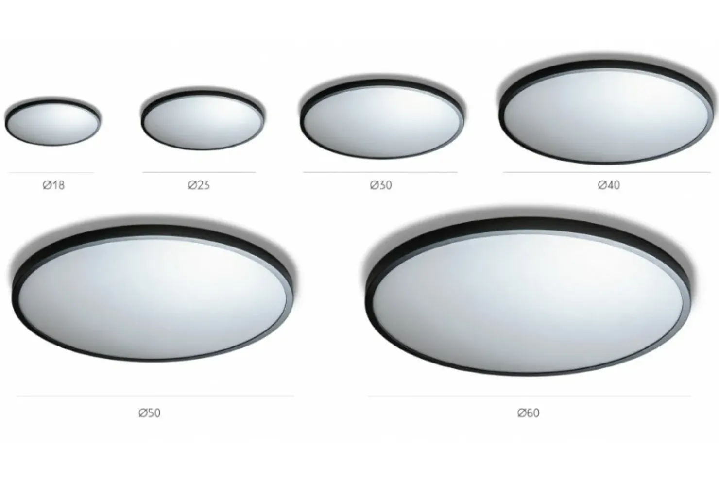 Czarny klasyczny plafon LED 3000k 60cm AZ4255 MALTA | Kaja Oświetlenie*Sklep Kaja Shop