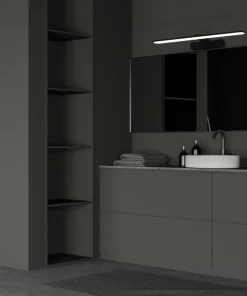 Czarny, ledowy kinkiet ścienny, nad lustro ML5615 z serii SPLASH | Kaja Oświetle*Sklep Kaja Outlet