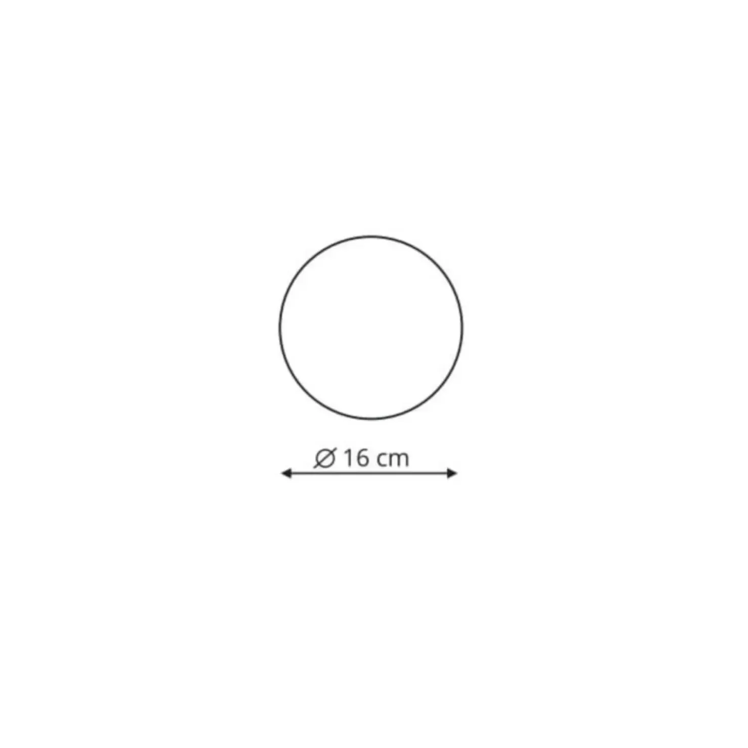 Czarny, mały okrąg LED ⌀16cm LP-8102/1C-6W BK PLATILLO | Kaja*Sklep Kaja Discount