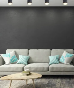 Czarny, nieruchomy reflektor sufitowy LED 2275949 TUBA | Kaja*Sklep Kaja Outlet