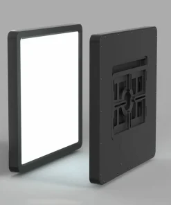 Czarny plafon LED, kwadrat 45x45 PLF-83625-450S-45W-BL BASTIA | Kaja*Sklep Kaja Outlet