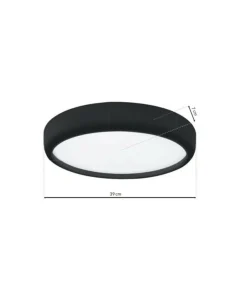 Czarny plafon sufitowy, wbudowany LED 36W ML6394 z serii GEA | Kaja Oświetlenie*Sklep Kaja Fashion