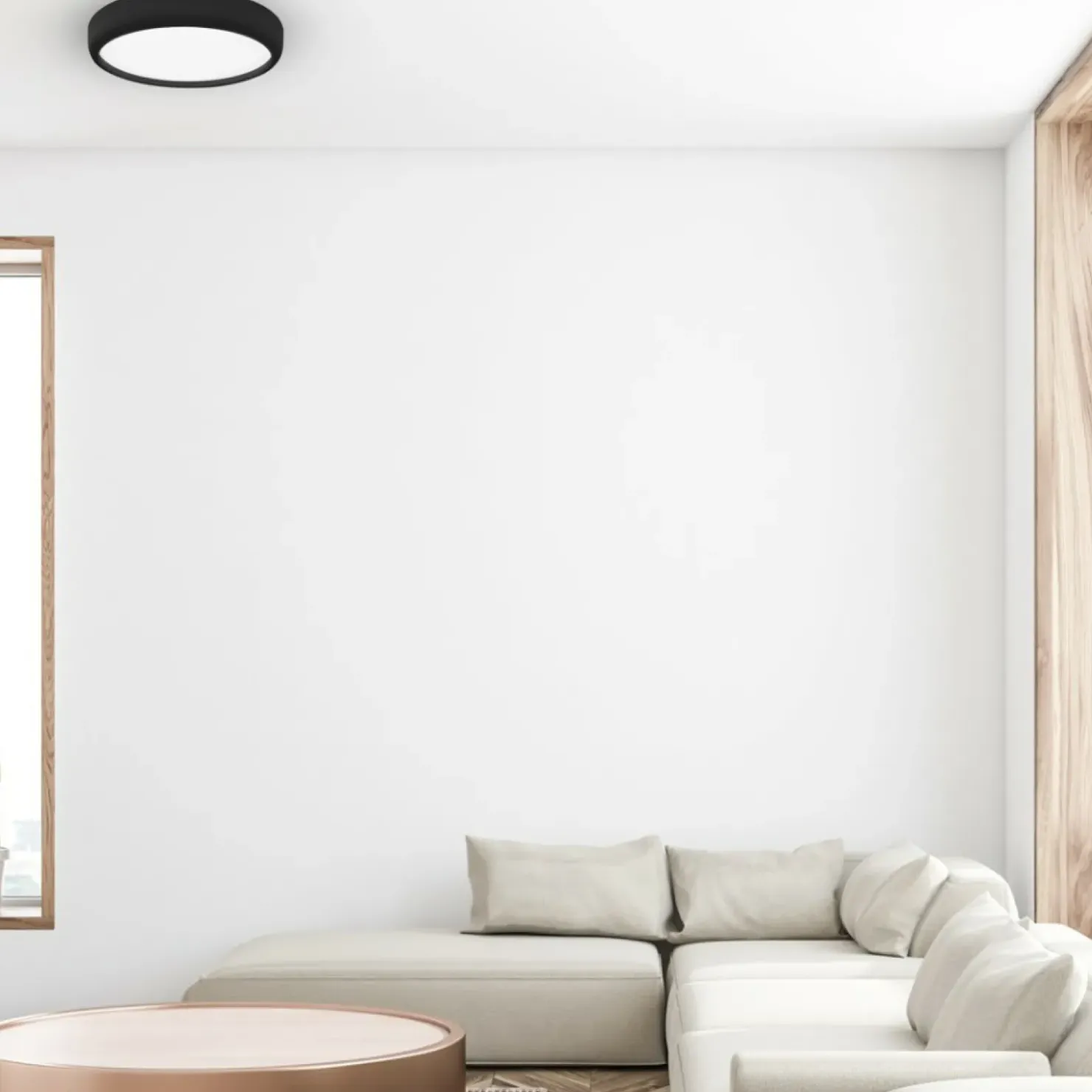 Czarny plafon sufitowy, wbudowany LED 36W ML6394 z serii GEA | Kaja Oświetlenie*Sklep Kaja Fashion