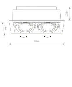 , podwójny downlight, oprawa podtynkowa 9570 | Kaja Oświetlenie*Sklep Kaja Online