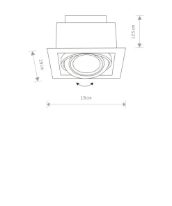 , pojedynczy downlight podtynkowy, spot 9571 | Kaja Oświetlenie*Sklep Kaja Clearance