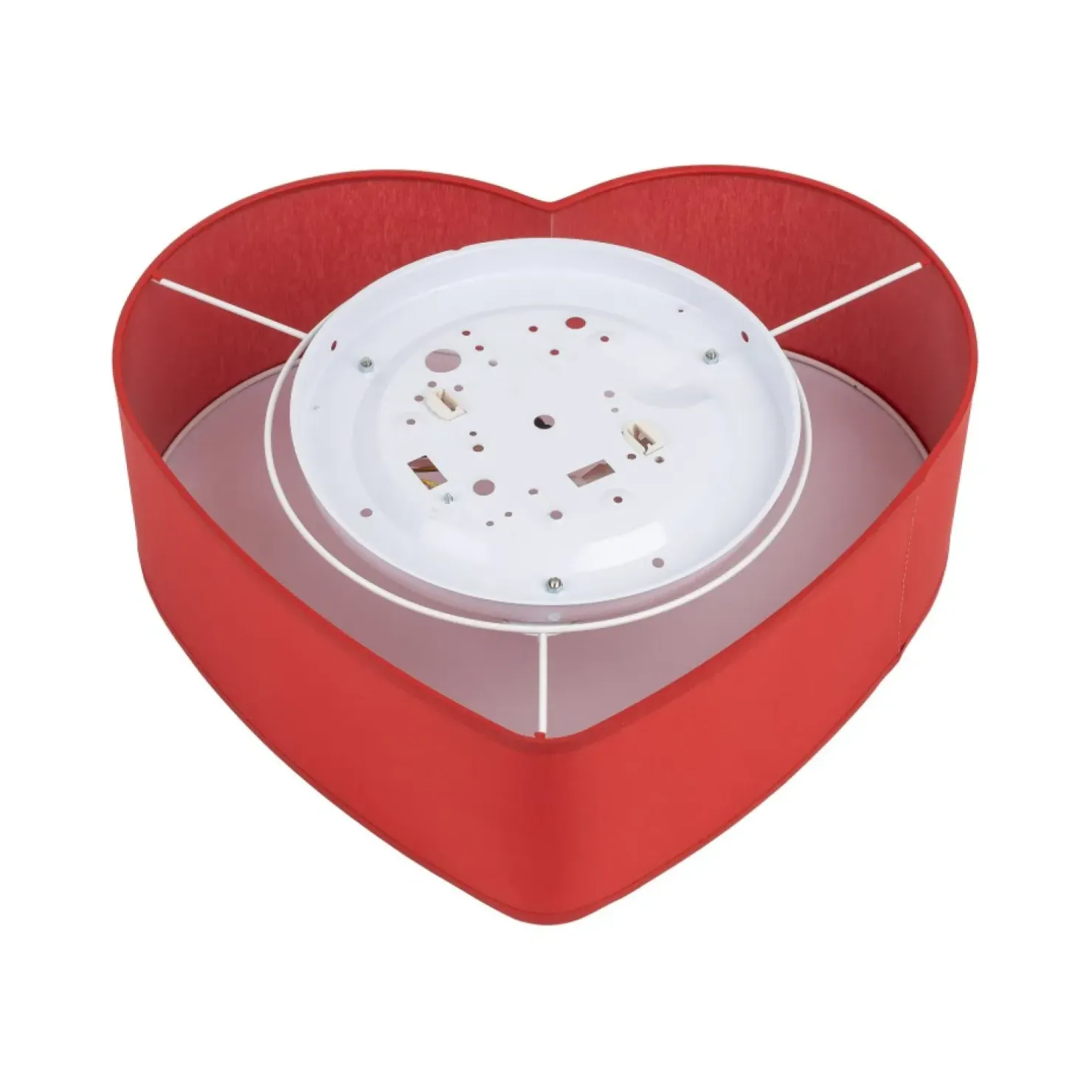 Discount Sklep Kaja Czerwono-biała lampa sufitowa, kształt serca TK 10777 z serii HEART