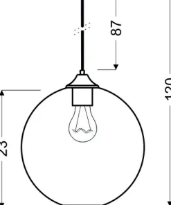 Sale Sklep Kaja klosz na czarnym przewodzie 31-21410 EDISON | Kaja czerwony