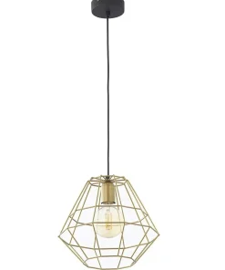 New Sklep Kaja Dekoracyjna, druciana, złota lampa wisząca TK 3220 z serii DIAMOND MM