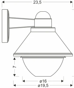 Dekoracyjna lampa ścienna na elewację 21-32362 SAGINIA | Kaja*Sklep Kaja Store