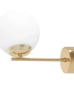 Dekoracyjna lampa ścienna, złoto-biały kinkiet K-5425 z serii REA*Sklep Kaja Shop